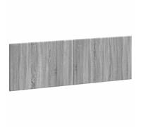vidaXL Tête de lit Murale Breda Sonoma Gris Bois d'ingénierie, Tête de lit Moderne, résistante à l'humidité, Murale, Gain de Place, Bois, Meuble élégant et Pratique pour la Chambre