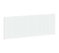 vidaXL Tête de lit Murale Ede Blanc Bois d'ingénierie, Tête de lit Murale Moderne, résistante à l'humidité, Design Gain de Place, Bois Composite, Meuble Tendance