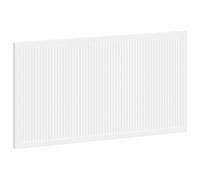 vidaXL Tête de lit Murale Ede Blanc Bois d'ingénierie, Tête de lit Murale Moderne, résistante à l'humidité, Design Gain de Place, Bois Composite, Meuble Tendance