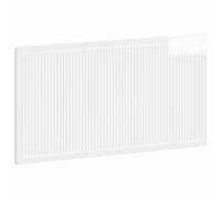 vidaXL Tête de lit Murale Ede Blanc Brillant Bois d'ingénierie, Tête de lit Murale Moderne, résistante à l'humidité, Design Gain de Place, Bois Composite, Meuble Tendance