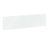 vidaXL Tête de lit Murale HAARLEM Blanc Bois d'ingénierie, Tête de lit Murale Moderne, résistante à l'humidité, Design élégant et Pratique avec Rangement Compact
