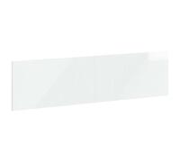 vidaXL Tête de lit Murale HAARLEM Blanc Brillant Bois d'ingénierie, Tête de lit Murale Moderne, résistante à l'humidité, Design élégant et Pratique avec Rangement Compact