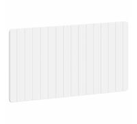 vidaXL Tête de lit Murale ZWOLLE Blanc Bois d'ingénierie, Chambre, Tête de lit Murale Moderne résistante à l'humidité, Solution de Rangement stylée, Design Compact en Bois