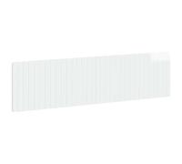 vidaXL Tête de lit Murale ZWOLLE Blanc Brillant Bois d'ingénierie, Chambre, Tête de lit Murale Moderne résistante à l'humidité, Solution de Rangement stylée, Design Compact en Bois