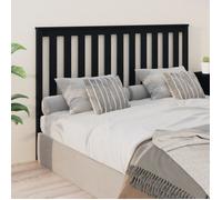 vidaXL Tête de lit Noir 166x6x101 cm Bois massif de pin 818534