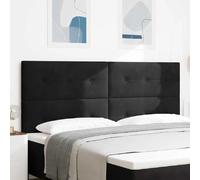 vidaXL Tête de lit Noir 200 cm Velours