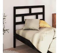 vidaXL Tête de lit Noir 96x4x100 cm Bois massif de pin