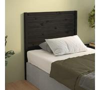 vidaXL Tête de lit Noir 96x4x100 cm Bois massif de pin