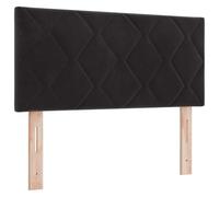 vidaXL Tête de lit Noir 90 cm Velours, Tête de lit Moderne, Accessoire Sympa pour Le lit, Confort Optimal, Mousse Durable, Upgrade déco Chambre