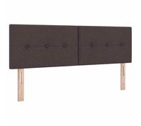 vidaXL Tête de lit réglable en Hauteur Marron foncé 144 cm Tissu | Réglable en hauteur pour un confort sur mesure, Son design capitonné moderne ajoute du style,