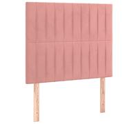 vidaXL Tête de lit Velours 90x5x118/128 cm Rose