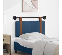 vidaXL Tête de lit suspendue Avec lumière LED Bleu PU antique