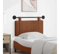 vidaXL Tête de lit suspendue Avec lumière LED Marron PU antique