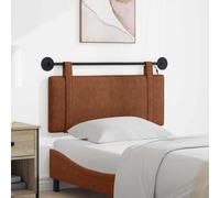 vidaXL Tête de lit suspendue Avec lumière LED Marron PU antique