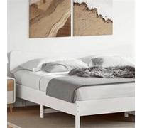 vidaXL Tête de Lit, Tête de Lit avec Pieds, Meuble de Chambre à Coucher, Accessoire de Lit Double, Tête de Cadre de Lit, 844766 Blanc G