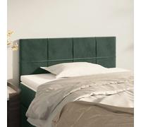 vidaXL Tête de lit - Vert foncé