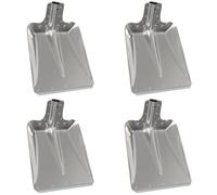 vidaXL Tête de pelle 4 pcs Argent 41,5 x 32,5 cm Aluminium