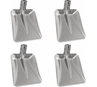 vidaXL Tête de pelle 4 pcs argent 45 x 38 cm aluminium