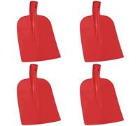 vidaXL Tête de pelle 4 pcs Rouge 32 x 24,5 cm Acier enduit de poudre