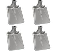 vidaXL Tête de pelle, lot de 4, argent, 43 x 32,5 cm, aluminium