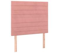 vidaXL Têtes de lit 2 pcs Rose 100x5x78/88 cm Velours