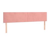 vidaXL Tête de lit Velours Rose 180x5x78/88 cm