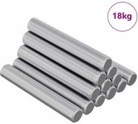 vidaXL Tige filetée 1000 pcs argent Acier
