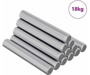 vidaXL Tige filetée 1000 pcs argent Acier