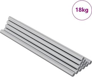 vidaXL Tige filetée 800 pcs argent Acier