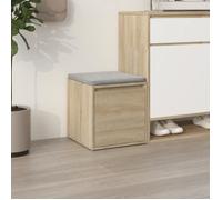 vidaXL Boîte de rangement 808777 Chêne Sonoma 40,5x40x40 cm Bois d'ingénierie Marron G