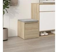 vidaXL Boîte de rangement 808777 Chêne Sonoma 40,5x40x40 cm Bois d'ingénierie Marron G