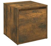 vidaXL Tiroir Boîte Coffre à Outils Coffre de Rangement Organisateur Stockage Boîte de Couloir Chêne Fumé 40,5x40x40 cm Bois d'Ingénierie