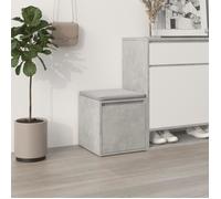 vidaXL Boîte de rangement tiroir 808778 Gris béton 40,5x40x40 cm Bois d'ingénierie