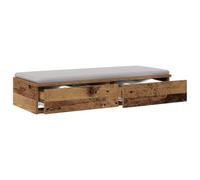 Tiroirs De Lit Vidaxl En Bois Vintage 90x36,5x16,5 Cm En Aggloméré