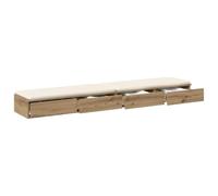 vidaXL Tiroirs de lit avec tiroir Chêne Artisanal 200 x 36,5 x 16,5 cm, Rangement généreux, déco Minimaliste, Meuble stylé pour Chambre, tiroir Moderne avec Ouverture Push
