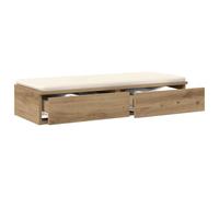 vidaXL Tiroirs de lit avec tiroir Chêne Artisanal 80 x 36,5 x 16,5 cm, Mobilier de Chambre Minimaliste, Rangement stylé, Solution spacieuse, boîte en Bois Durable, Design Gain de Place