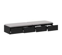 vidaXL Tiroirs de lit Chêne noir 120 x 36,5 x 16,5 cm | Super chic et pratique, ça s'intègre trop bien dans n'importe quelle pièce,