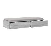 vidaXL Tiroirs de lit Gris Sonoma 90 x 36,5 x 16,5 cm | Beaucoup de place pour tes trucs, Fait pour durer des années, Supporte bien l'utilisation quotidienne