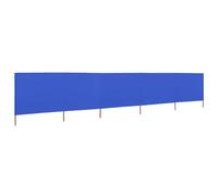 vidaXL Tissu brise-vent 5 pièces 600 x 160 cm bleu azur