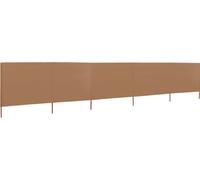 vidaXL Tissu brise-vent 5 pièces 600 x 80 cm Taupe