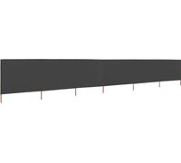 vidaXL Tissu brise-vent 6 pièces 800 x 120 cm Anthracite