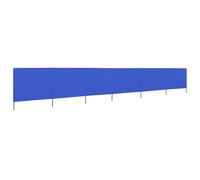 vidaXL Tissu brise-vent 6 pièces 800 x 120 cm bleu azur
