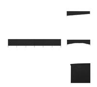 vidaXL Tissu brise-vent 6 pièces 800 x 120 cm Noir - Parasols & Ecrans solaires