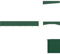 vidaXL Tissu brise-vent 6 pièces 800 x 120 cm Vert - Parasols & Ecrans solaires