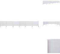 vidaXL Tissu brise-vent 6 pièces 800 x 160 cm Blanc sable - Parasols & Ecrans solaires