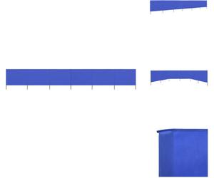 vidaXL Tissu brise-vent 6 pièces 800 x 80 cm Bleu Azur - Parasols & Ecrans solaires
