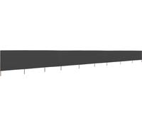 vidaXL Tissu brise-vent 9 pièces 1200 x 120 cm Anthracite