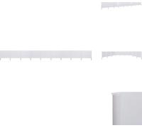 vidaXL Tissu brise-vent 9 pièces 1200 x 120 cm Blanc sable - Parasols et ombrelles