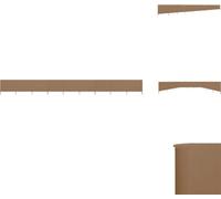 vidaXL Tissu brise-vent 9 pièces 1200 x 120 cm Taupe - Parasols & Ecrans solaires