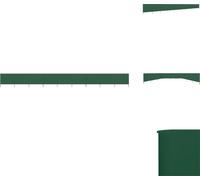 vidaXL Tissu brise-vent 9 pièces 1200 x 120 cm Vert - Parasols et ombrelles